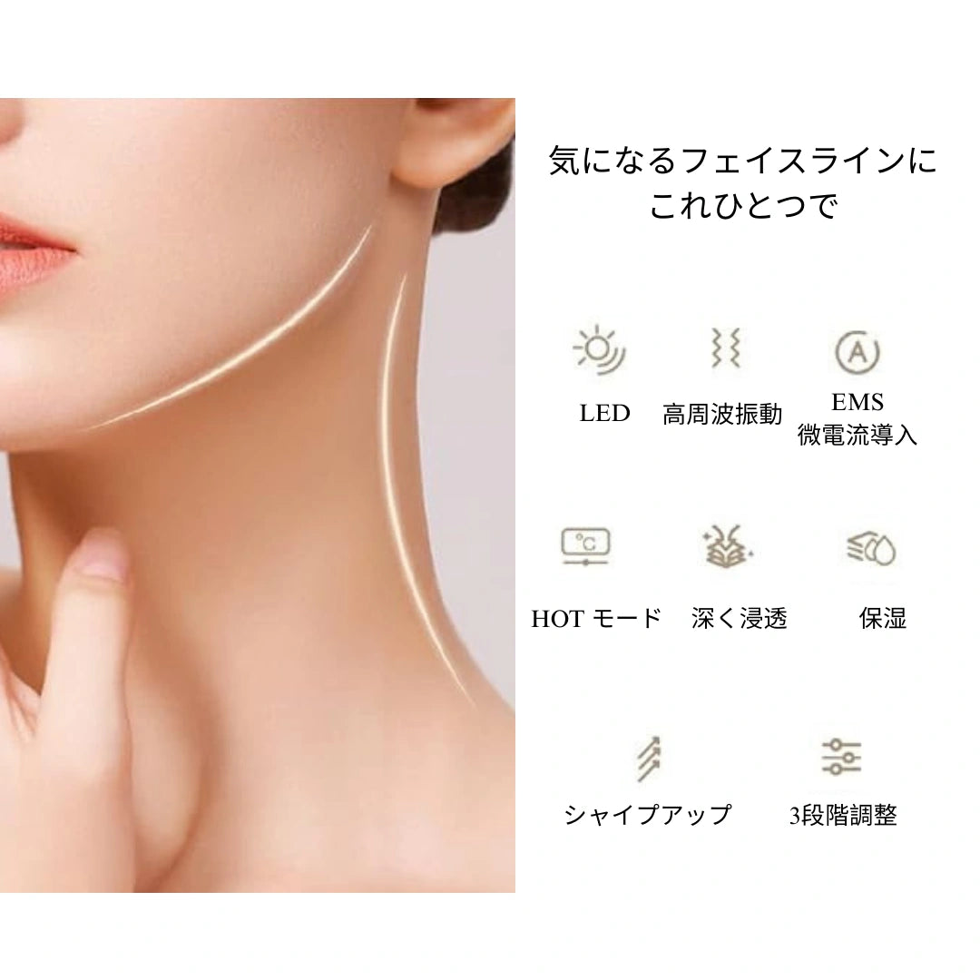 Luxora™️ 7 in 1 フェイスケアデバイス LED × EMS × 温感モード搭載