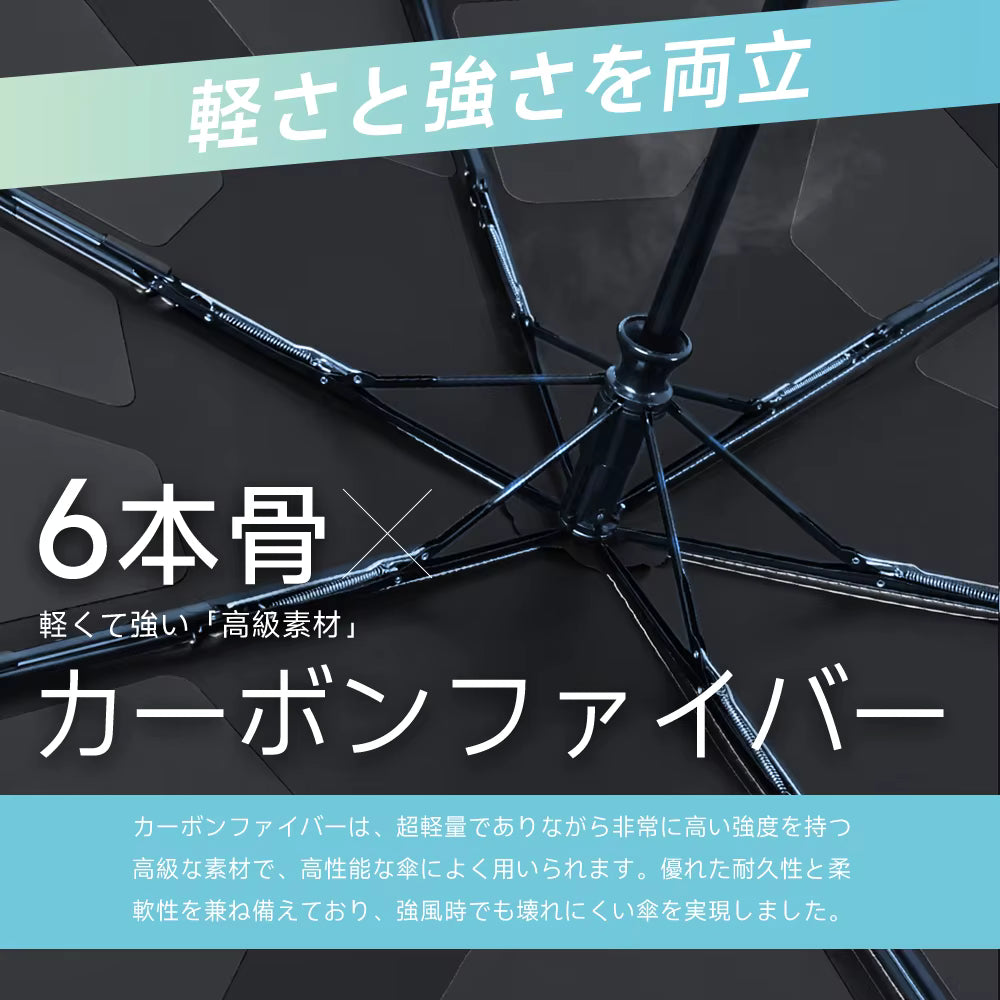 [🥇ランキング第1位獲得] 晴雨兼用 3秒折りたたみ 形状記憶 自動開閉