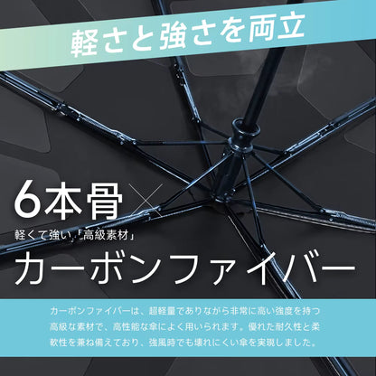 [🥇ランキング第1位獲得] 晴雨兼用 3秒折りたたみ 形状記憶 自動開閉