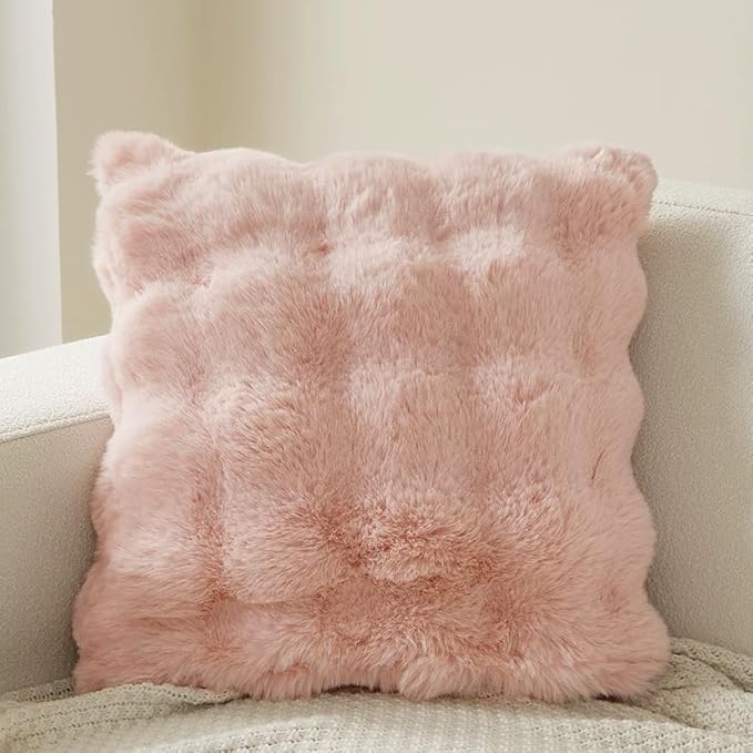 Fufffy Cover 45×45cm ラビットファー風クッションカバー
